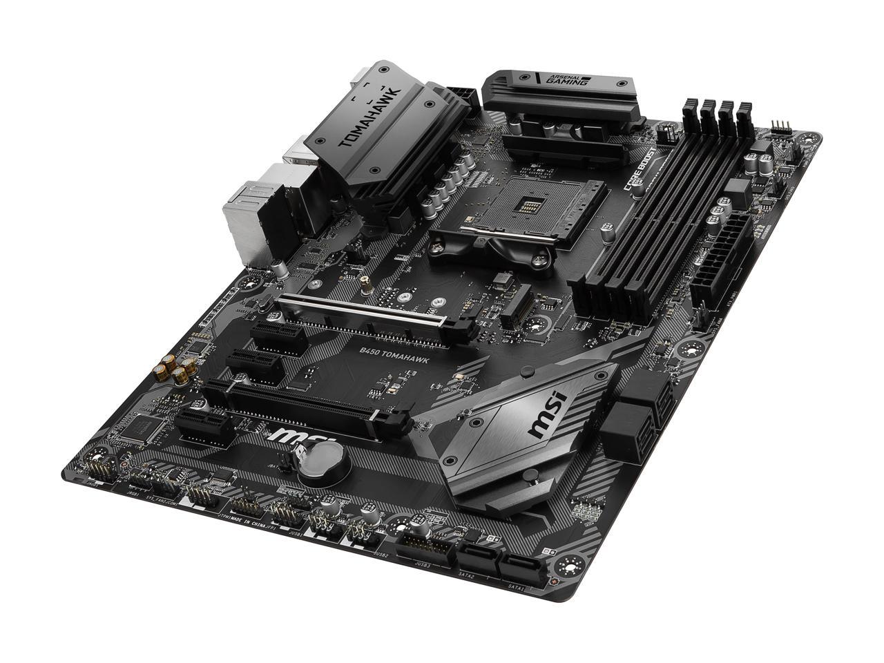 MSI ARSENAL GAMING B450 TOMAHAWK AM4 AMD B450 SATA 6Gb/s USB 3.1 HDMI ATX AMD Motherboard