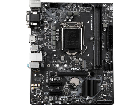MSI H310M PRO-M2 PLUS LGA 1151 (300 Series) Intel H310 HDMI SATA 6Gb/s USB 3.1 Micro ATX Intel Motherboard
