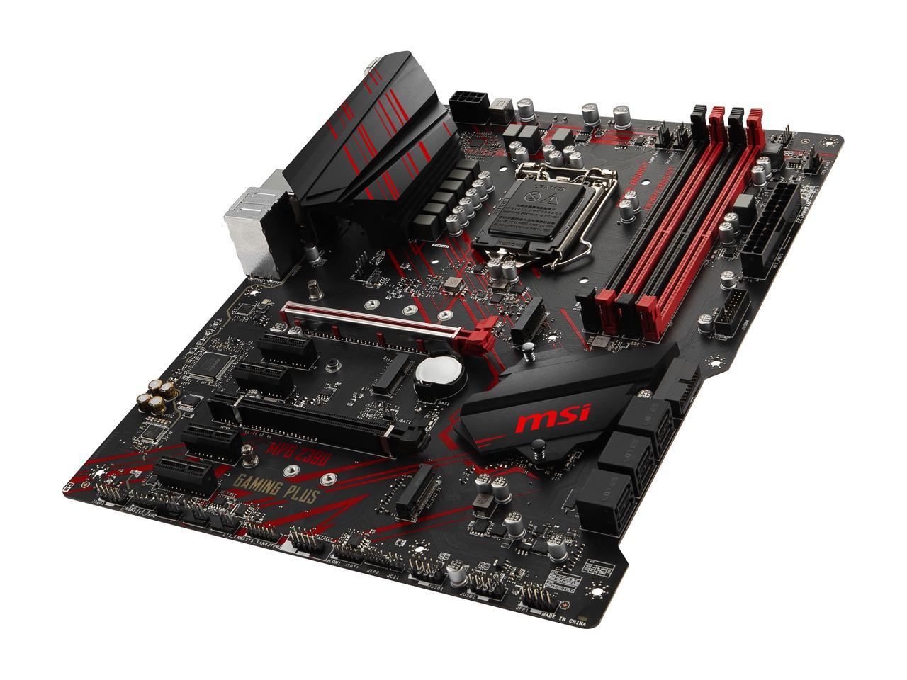 MSI MPG Z390 GAMING PLUS LGA 1151 (300 Series) Intel Z390 HDMI SATA 6Gb/s USB 3.1 ATX Intel Motherboard