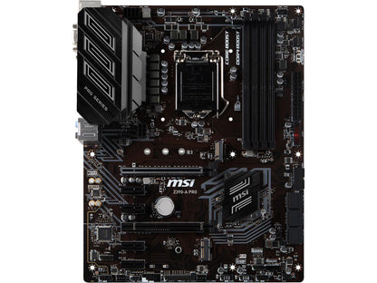 MSI PRO Z390-A PRO LGA 1151 (300 Series) Intel Z390 SATA 6Gb/s USB 3.1 ATX Intel Motherboard