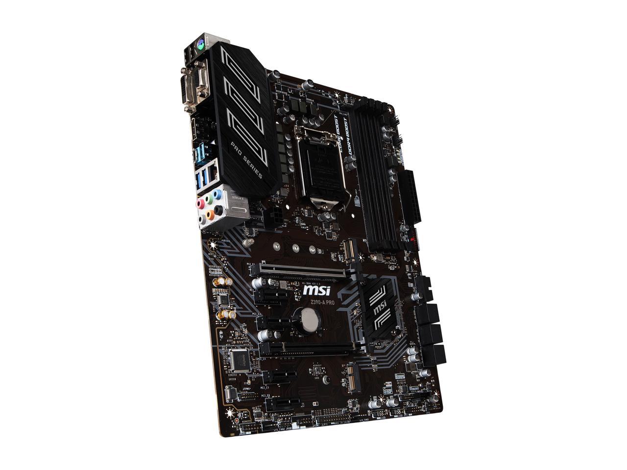 MSI PRO Z390-A PRO LGA 1151 (300 Series) Intel Z390 SATA 6Gb/s USB 3.1 ATX Intel Motherboard