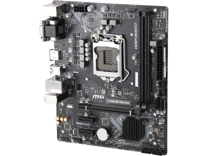 MSI PRO H310M PRO-VDH PLUS LGA 1151 (300 Series) Intel H310 HDMI SATA 6Gb/s USB 3.1 Micro ATX Intel Motherboard