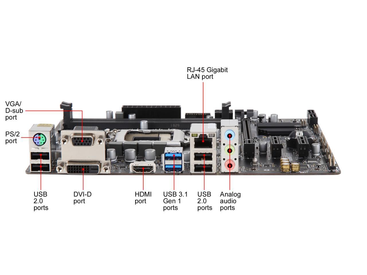 MSI PRO H310M PRO-VDH PLUS LGA 1151 (300 Series) Intel H310 HDMI SATA 6Gb/s USB 3.1 Micro ATX Intel Motherboard