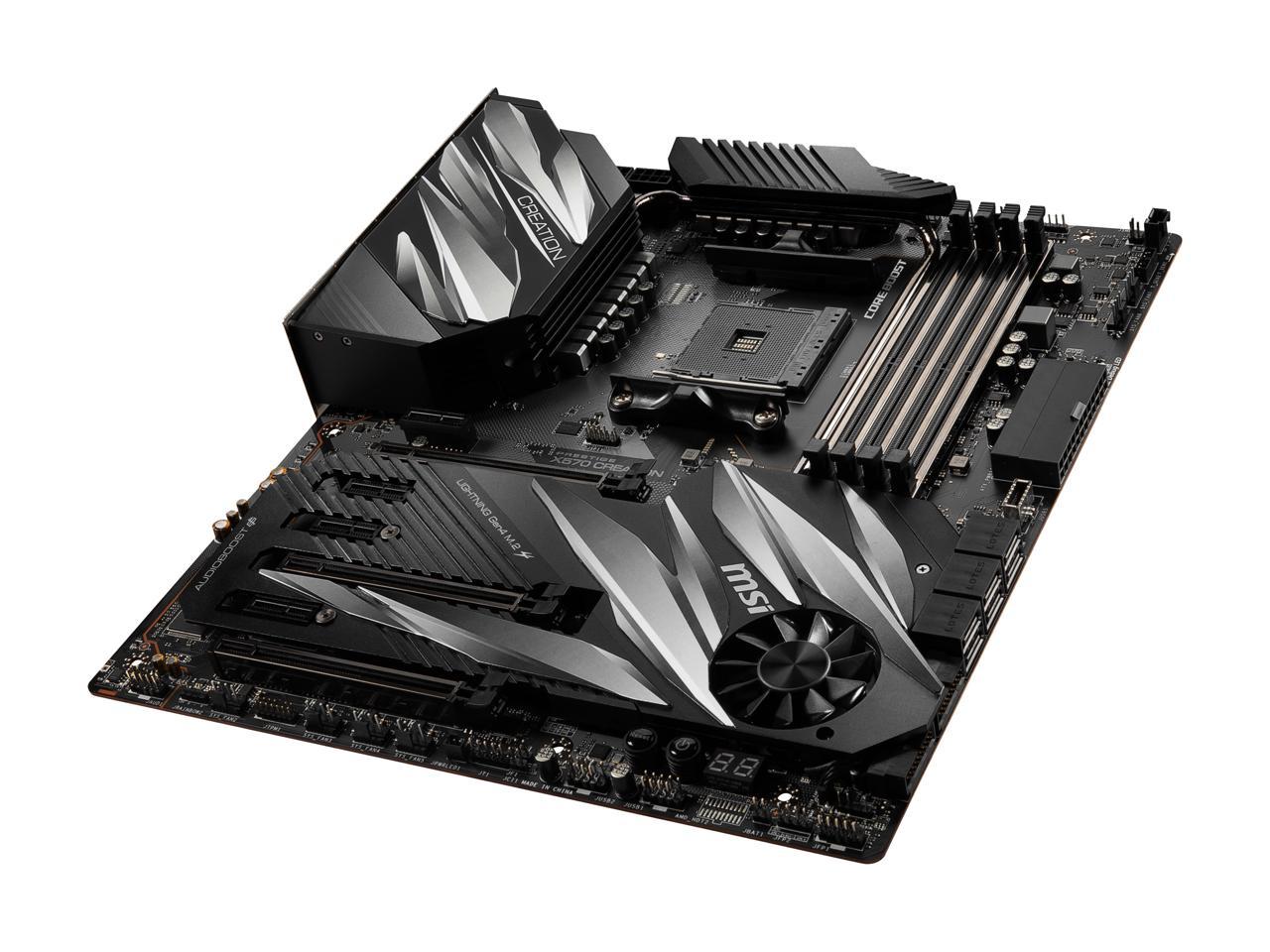 MSI PRESTIGE X570 CREATION Motherboard AMD AM4 SATA 6Gb/s M.2 USB 3.2 Wi-Fi 6 Extended-ATX