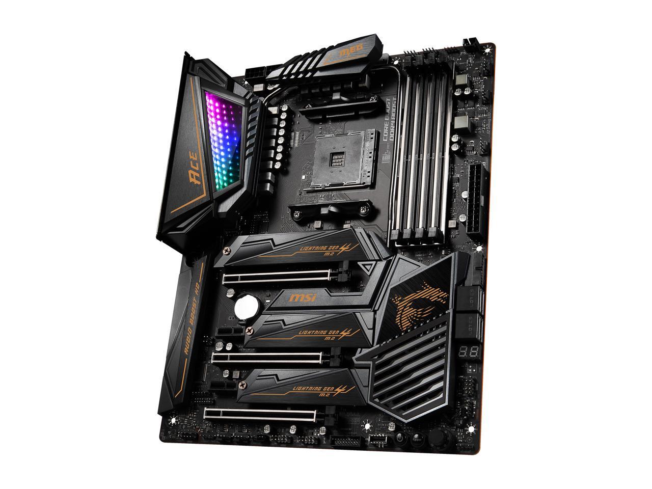 MSI MEG X570 ACE Gaming Motherboard AMD AM4 SATA 6Gb/s M.2 USB 3.2 Gen 2 Wi-Fi 6 ATX