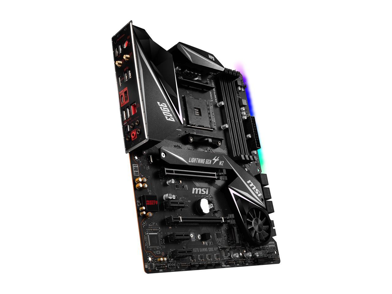 MSI MPG X570 GAMING EDGE WIFI Gaming Motherboard AMD AM4 SATA 6Gb/s M.2 USB 3.2 Gen 2 HDMI ATX