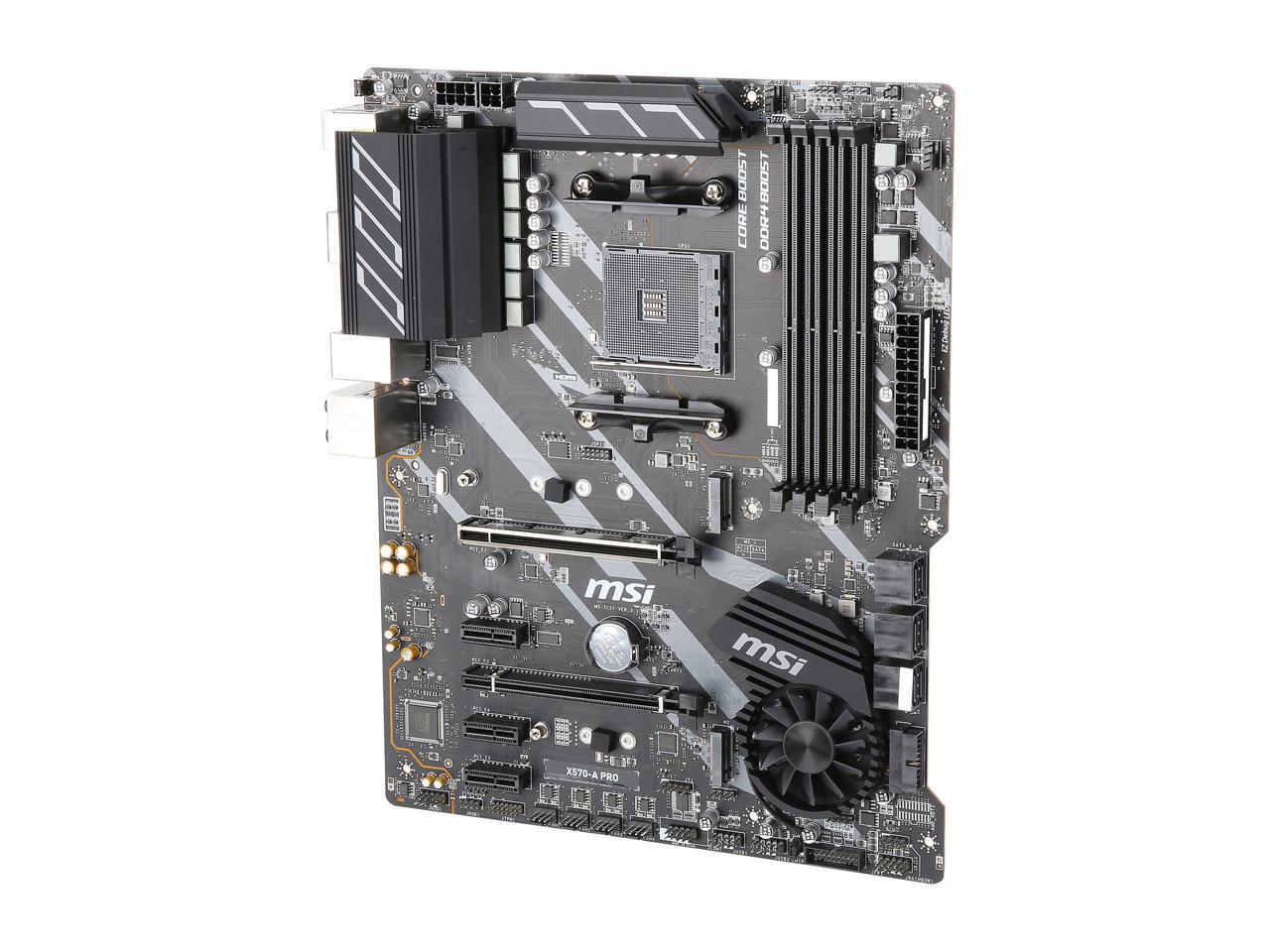 MSI X570-A PRO Motherboard AMD AM4 SATA 6Gb/s M.2 USB 3.2 Gen 2 HDMI ATX