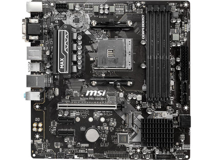 MSI PRO B450M PRO-VDH MAX AM4 AMD B450 SATA 6Gb/s Micro ATX AMD Motherboard
