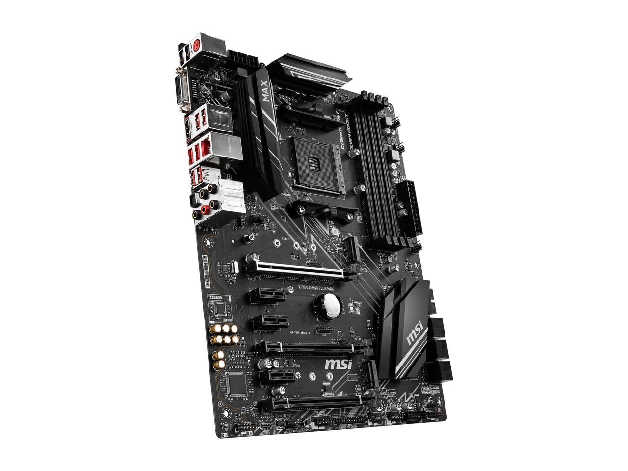 MSI PERFORMANCE GAMING X470 GAMING PLUS MAX AM4 AMD X470 SATA 6Gb/s ATX AMD Motherboard