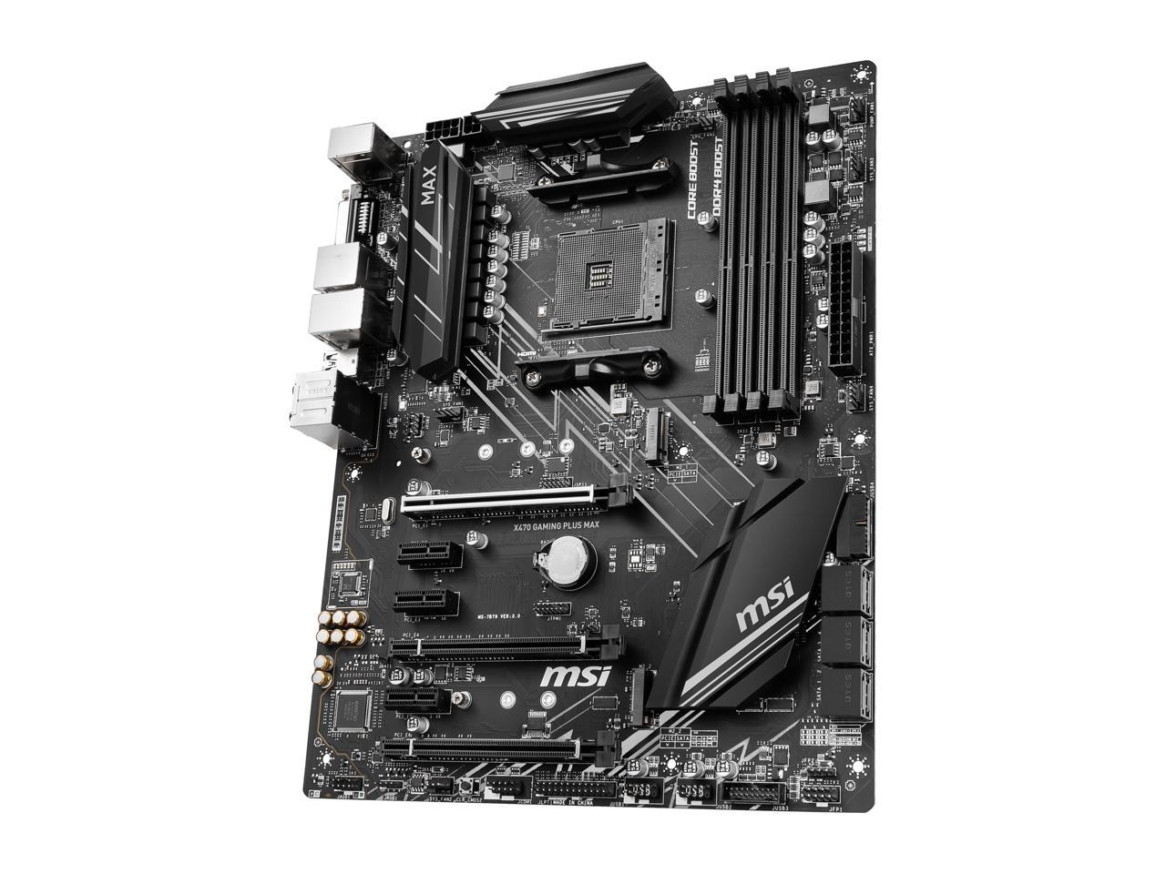 MSI PERFORMANCE GAMING X470 GAMING PLUS MAX AM4 AMD X470 SATA 6Gb/s ATX AMD Motherboard