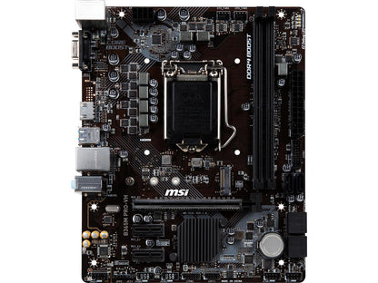 MSI PRO B365M PRO-VH LGA 1151 (300 Series) Intel B365 SATA 6Gb/s Micro ATX Intel Motherboard