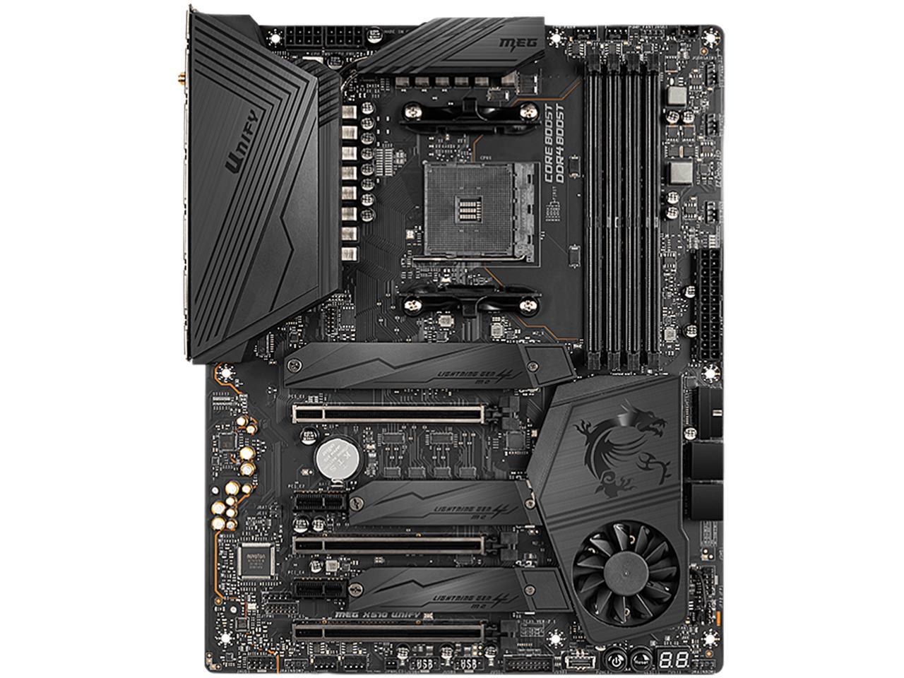 MSI MEG X570 UNIFY AM4 AMD X570 SATA 6Gb/s ATX AMD Motherboard