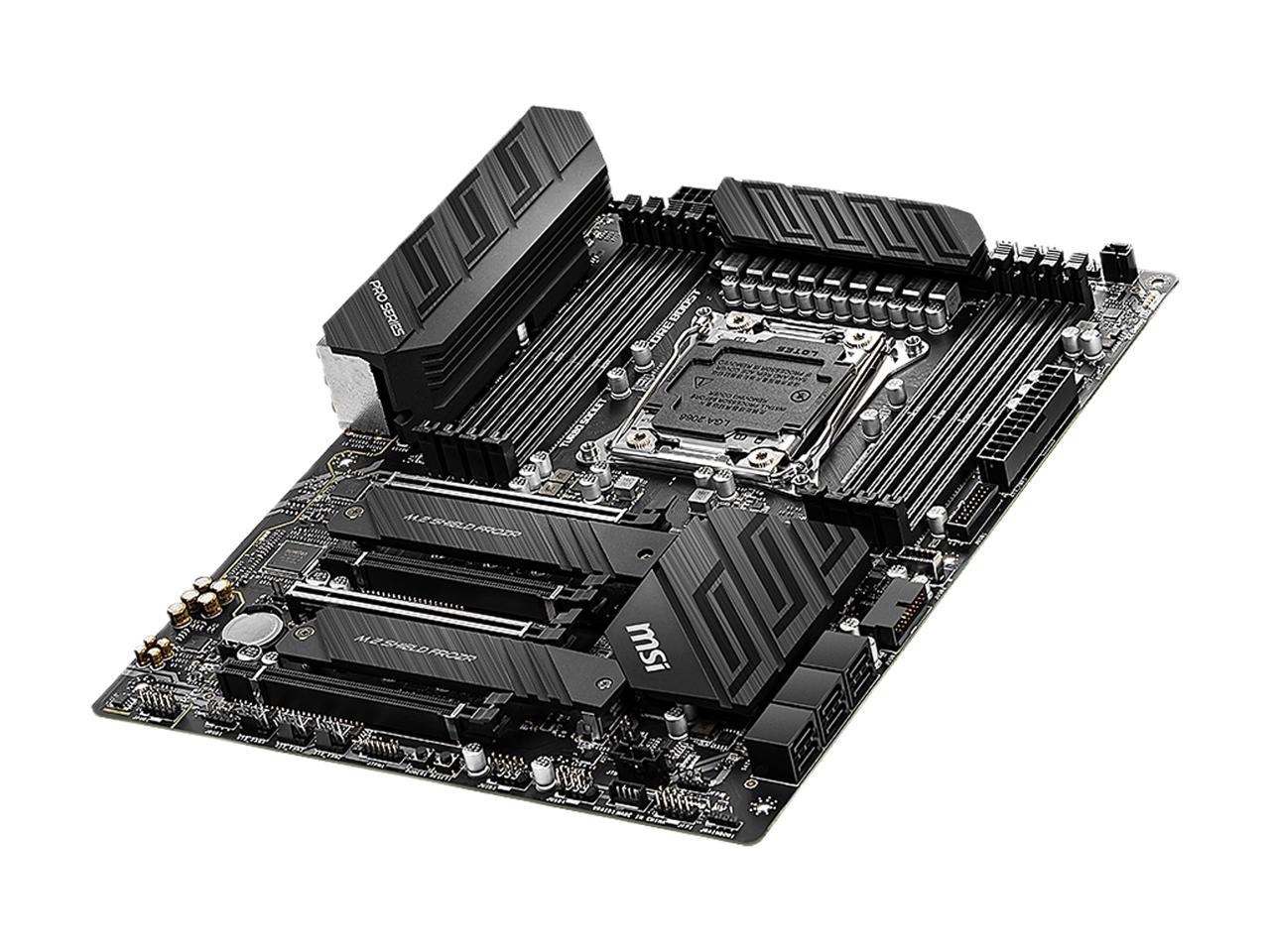 MSI PRO X299 PRO LGA 2066 Intel X299 SATA 6Gb/s ATX Intel Motherboard