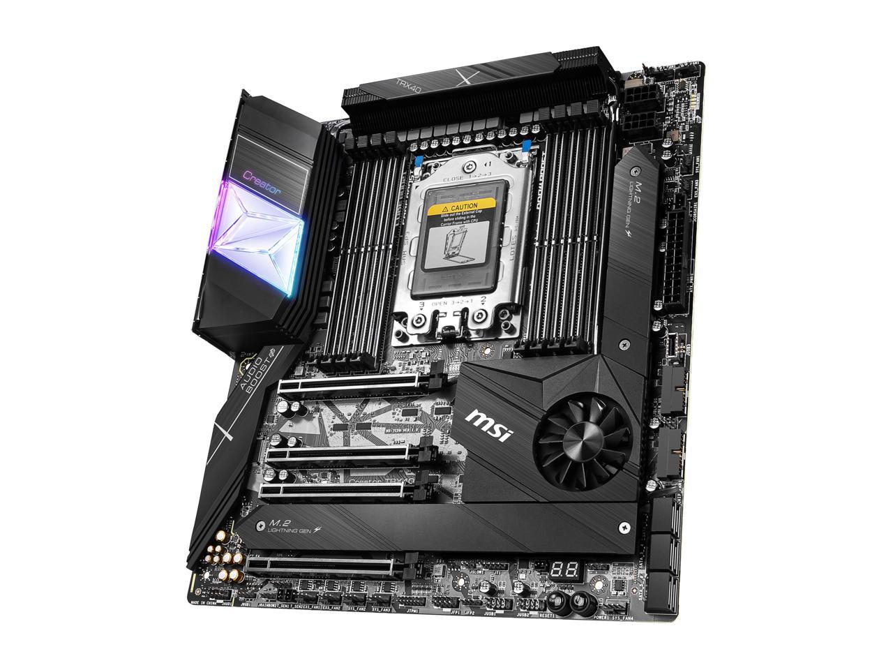 MSI Creator TRX40 sTRX4 AMD TRX40 SATA 6Gb/s Extended ATX AMD Motherboard