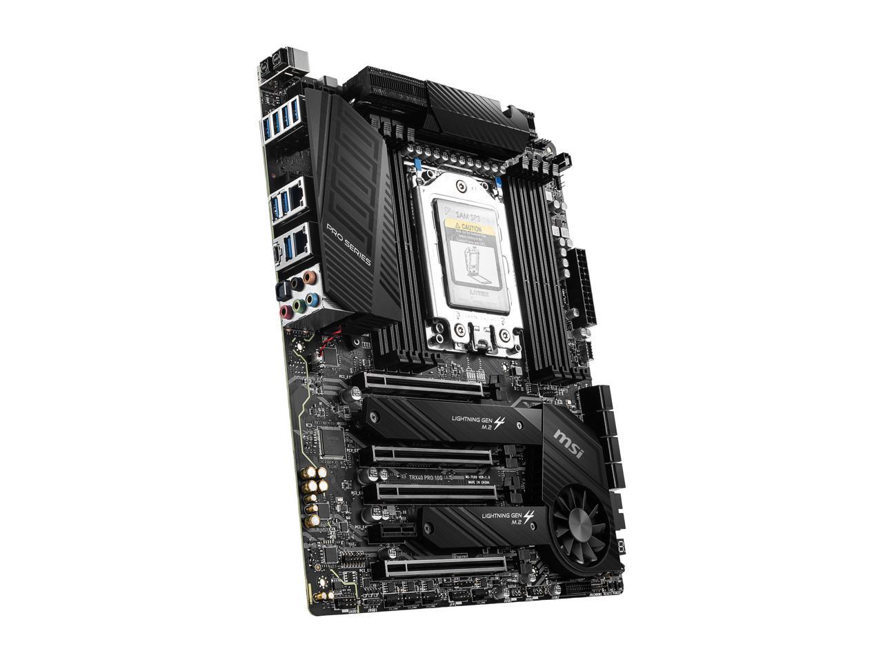 MSI PRO TRX40 PRO 10G sTRX4 AMD TRX40 SATA 6Gb/s ATX AMD Motherboard