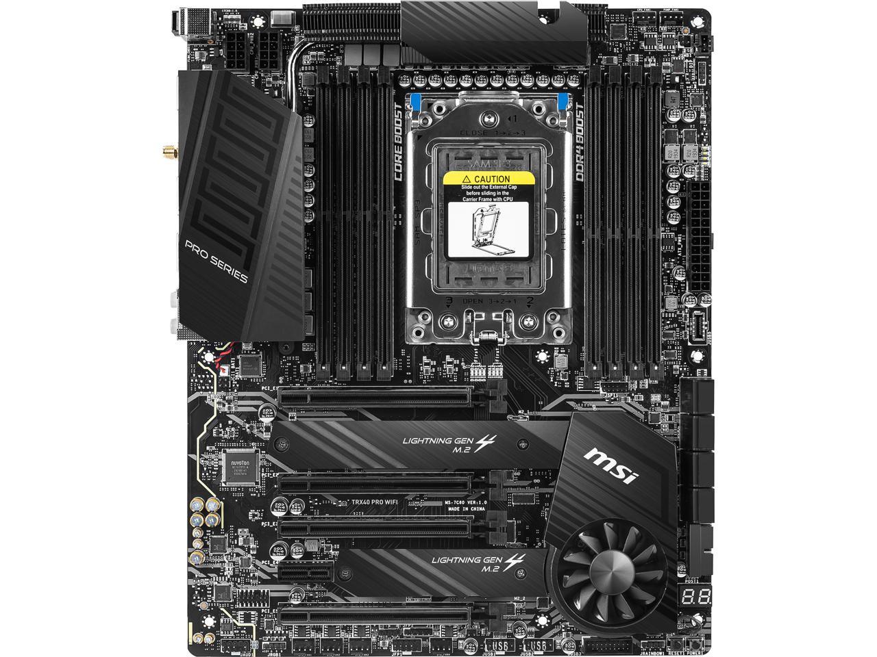 MSI PRO TRX40 PRO WIFI sTRX4 AMD TRX40 SATA 6Gb/s ATX AMD Motherboard