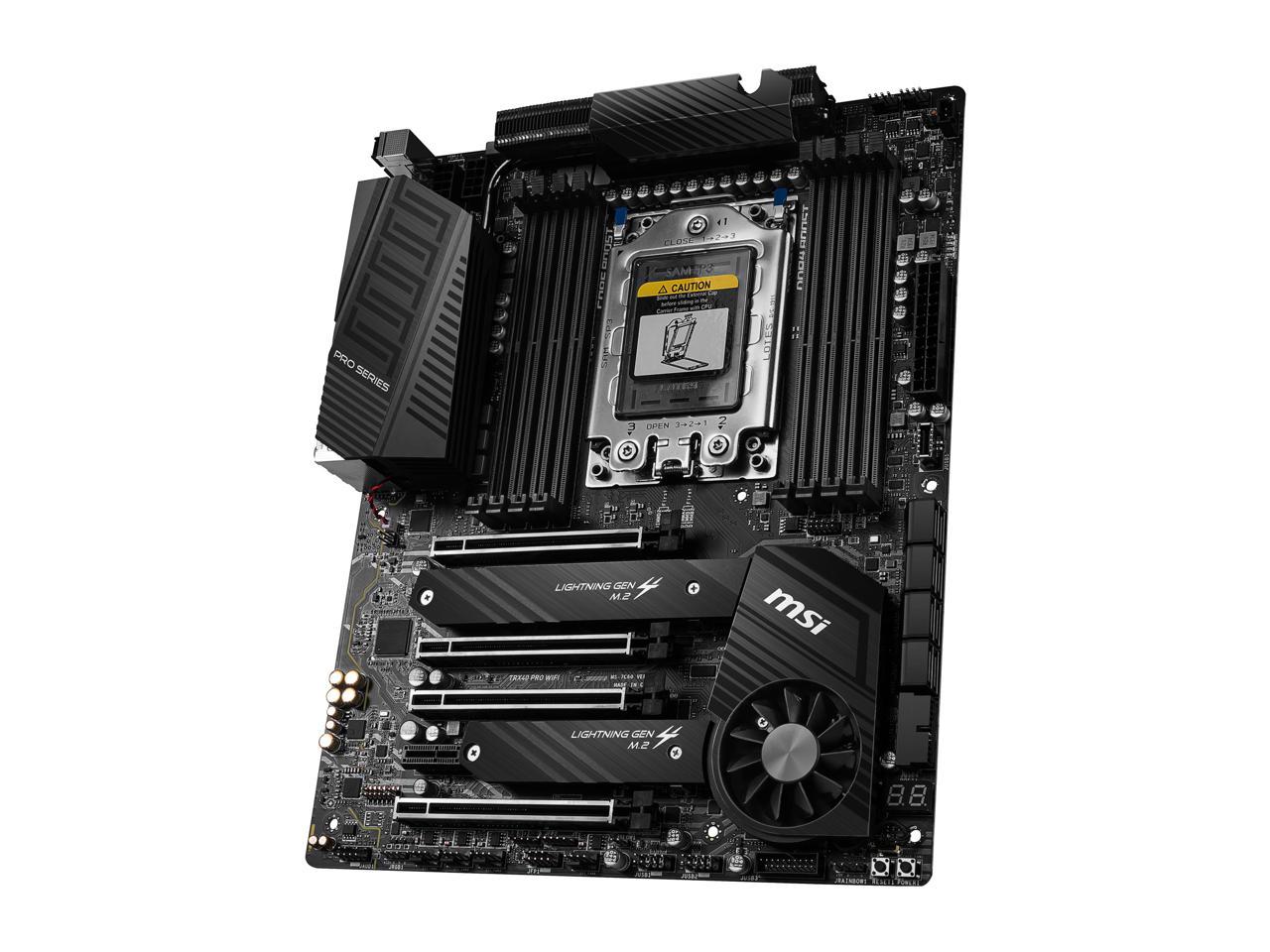 MSI PRO TRX40 PRO WIFI sTRX4 AMD TRX40 SATA 6Gb/s ATX AMD Motherboard