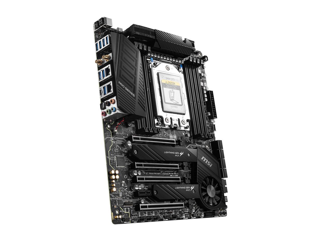 MSI PRO TRX40 PRO WIFI sTRX4 AMD TRX40 SATA 6Gb/s ATX AMD Motherboard