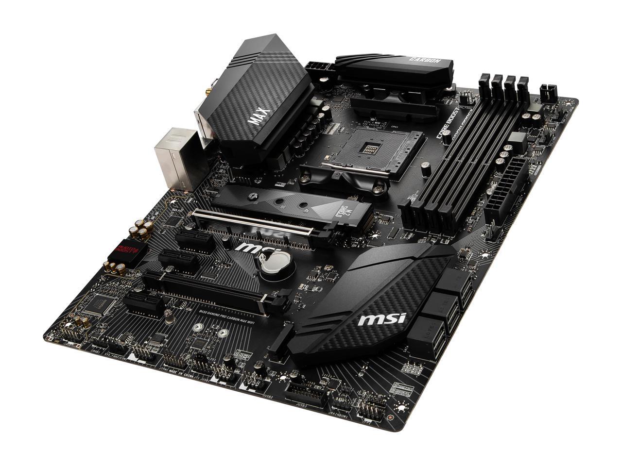 MSI B450 GAMING PRO CARBON MAX WIFI AM4 AMD B450 SATA 6Gb/s ATX AMD Motherboard