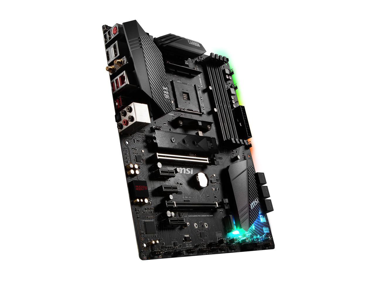 MSI B450 GAMING PRO CARBON MAX WIFI AM4 AMD B450 SATA 6Gb/s ATX AMD Motherboard