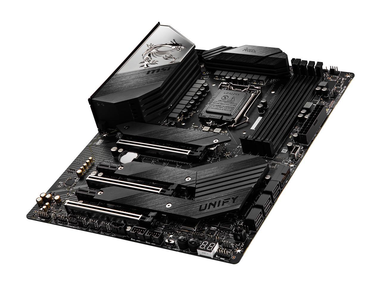 MSI MEG Z490 UNIFY LGA 1200 Intel Z490 SATA 6Gb/s ATX Intel Motherboard