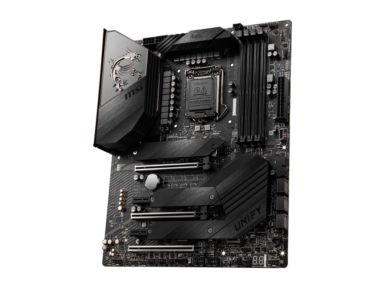 MSI MEG Z490 UNIFY LGA 1200 Intel Z490 SATA 6Gb/s ATX Intel Motherboard