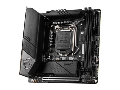 MSI MEG Z490I UNIFY LGA 1200 Intel Z490 SATA 6Gb/s Mini ITX Intel Motherboard