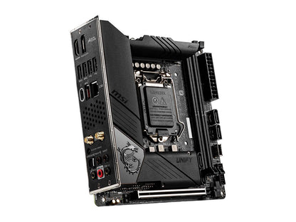 MSI MEG Z490I UNIFY LGA 1200 Intel Z490 SATA 6Gb/s Mini ITX Intel Motherboard