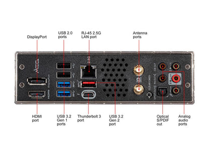 MSI MEG Z490I UNIFY LGA 1200 Intel Z490 SATA 6Gb/s Mini ITX Intel Motherboard