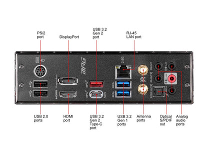 MSI MPG Z490M GAMING EDGE WIFI LGA 1200 Intel Z490 SATA 6Gb/s Micro ATX Intel Motherboard