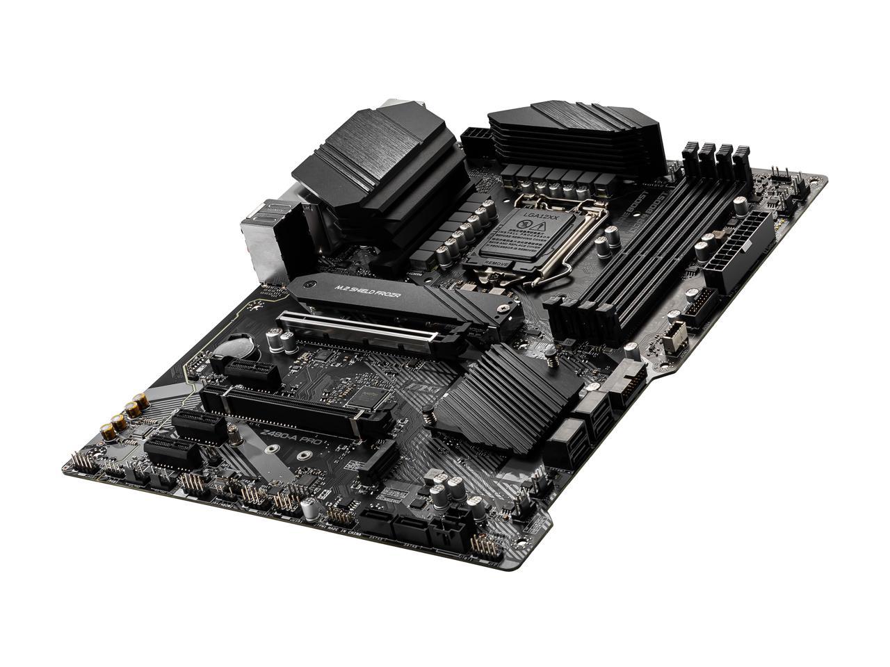 MSI PRO Z490-A PRO LGA 1200 Intel Z490 SATA 6Gb/s ATX Intel Motherboard