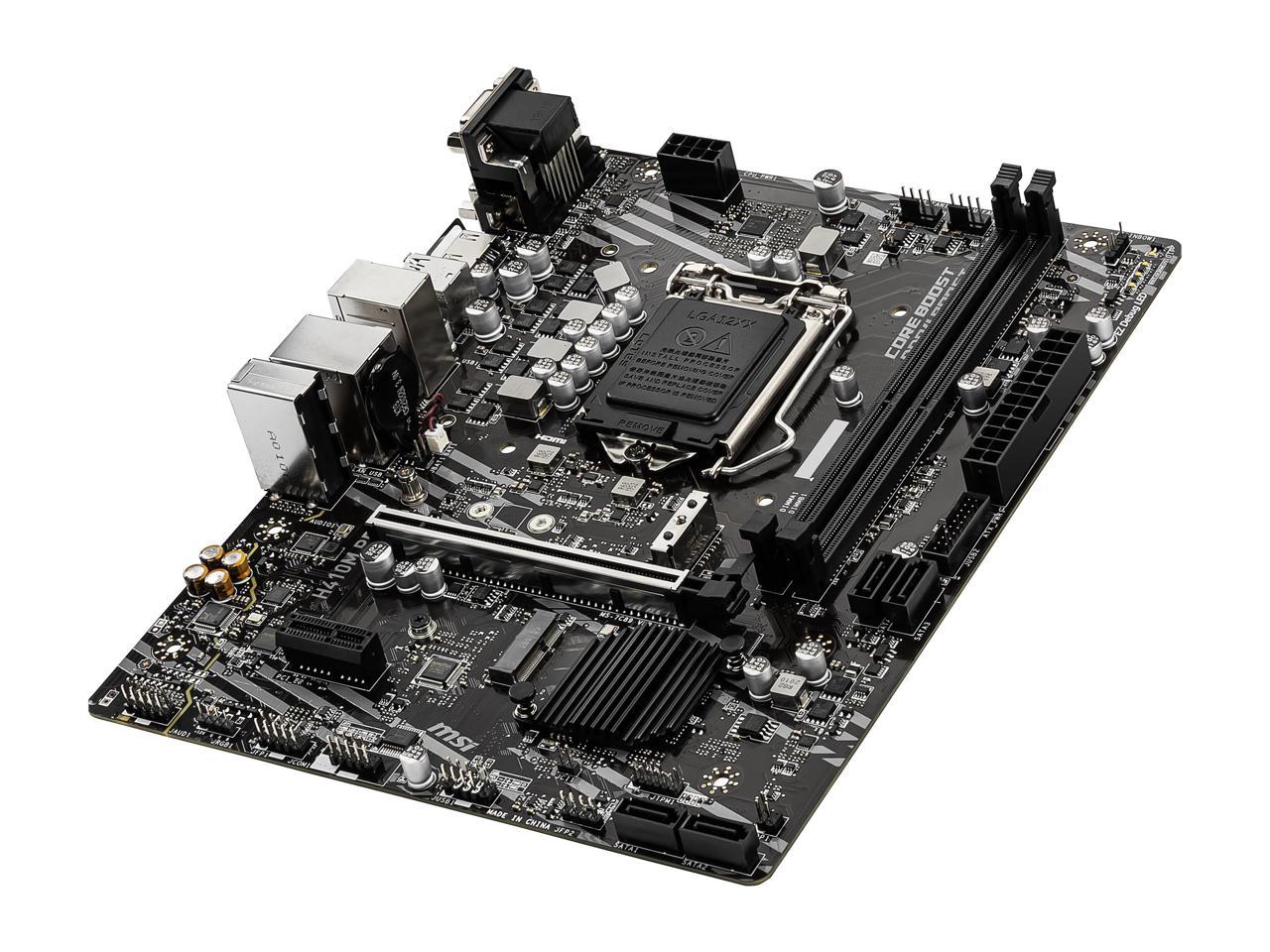 MSI PRO H410M PRO LGA 1200 Intel H410 SATA 6Gb/s Micro ATX Intel Motherboard