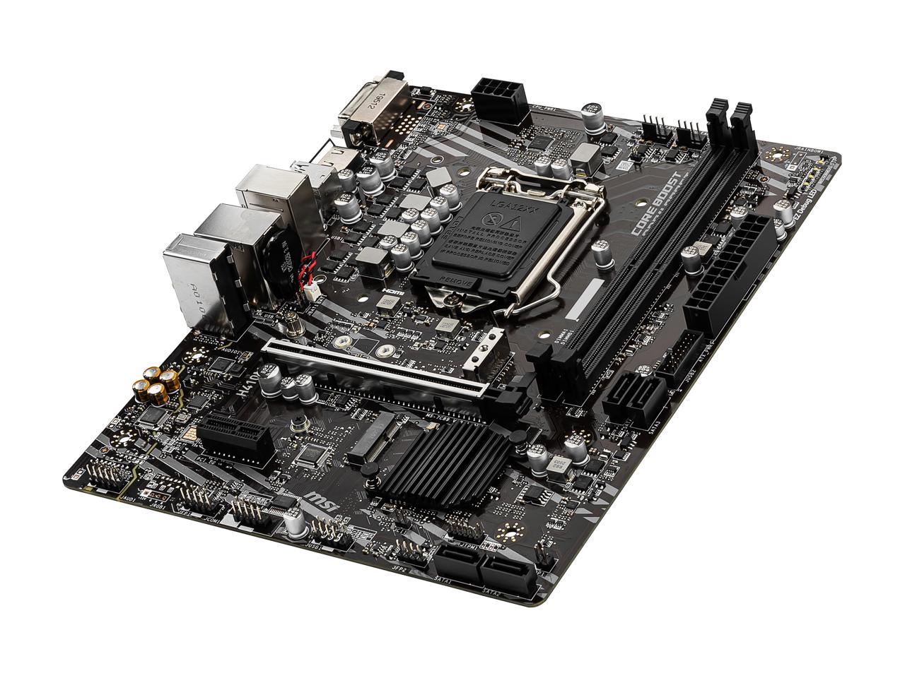MSI PRO H410M-A PRO LGA 1200 Intel H410 SATA 6Gb/s Micro ATX Intel Motherboard