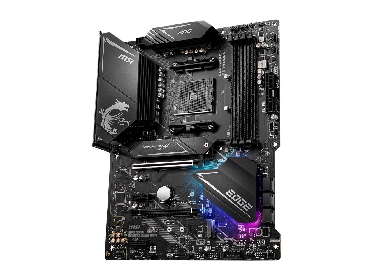 MSI MPG B550 GAMING EDGE WIFI AM4 AMD B550 SATA 6Gb/s ATX AMD Motherboard