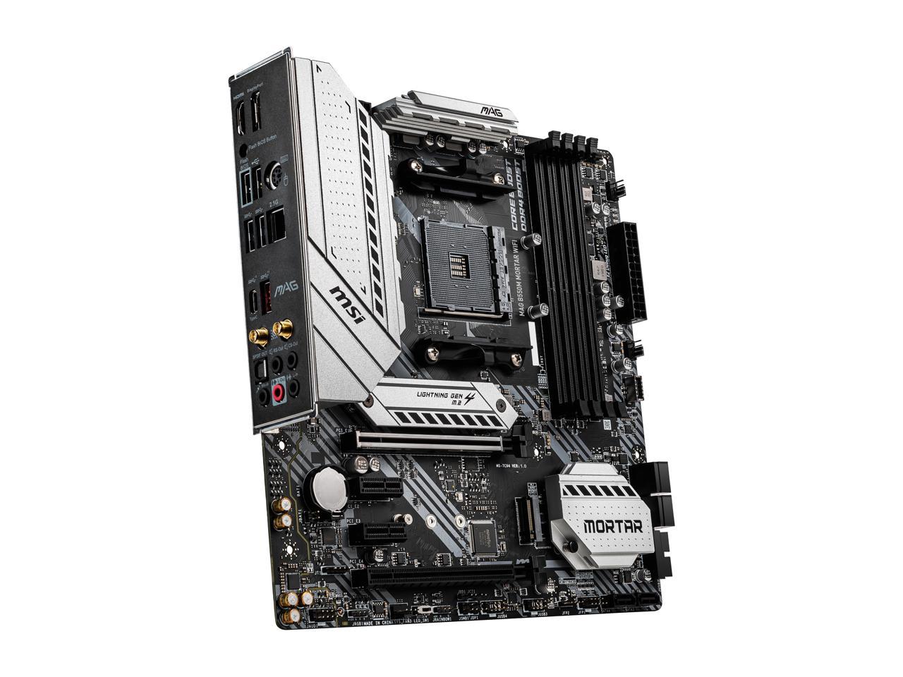 MSI MAG B550M MORTAR WIFI AM4 AMD B550 SATA 6Gb/s Micro ATX AMD Motherboard