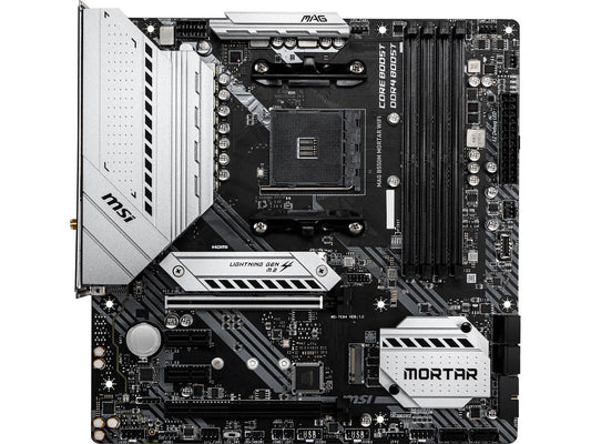 MSI MAG B550M MORTAR WIFI AM4 AMD B550 SATA 6Gb/s Micro ATX AMD Motherboard