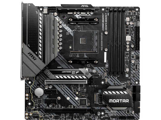 MSI MAG B550M MORTAR AM4 AMD B550 SATA 6Gb/s Micro ATX AMD Motherboard
