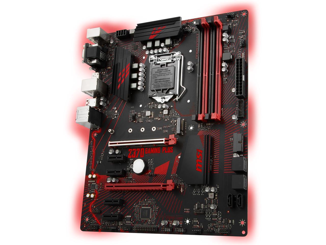 MSI Z370 GAMING PLUS LGA 1151 (300 Series) Intel Z370 SATA 6Gb/s ATX Intel Motherboard