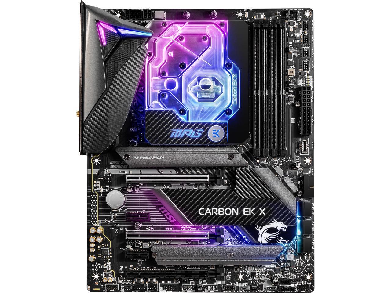 MSI MPG Z490 CARBON EK X LGA 1200 Intel Z490 SATA 6Gb/s ATX Intel Motherboard
