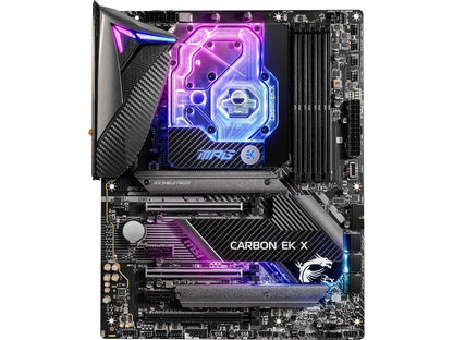 MSI MPG Z490 CARBON EK X LGA 1200 Intel Z490 SATA 6Gb/s ATX Intel Motherboard