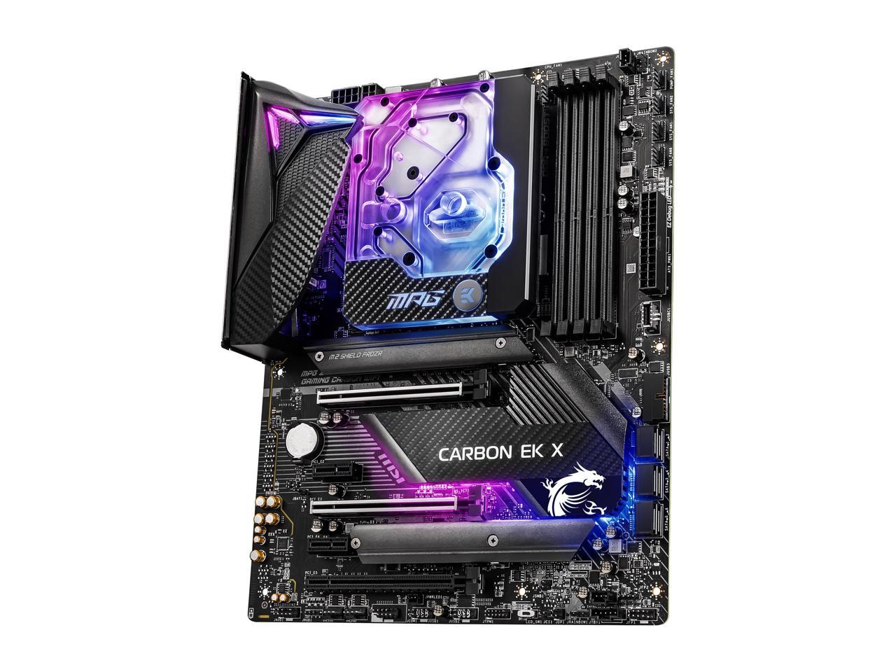MSI MPG Z490 CARBON EK X LGA 1200 Intel Z490 SATA 6Gb/s ATX Intel Motherboard