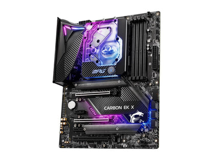 MSI MPG Z490 CARBON EK X LGA 1200 Intel Z490 SATA 6Gb/s ATX Intel Motherboard