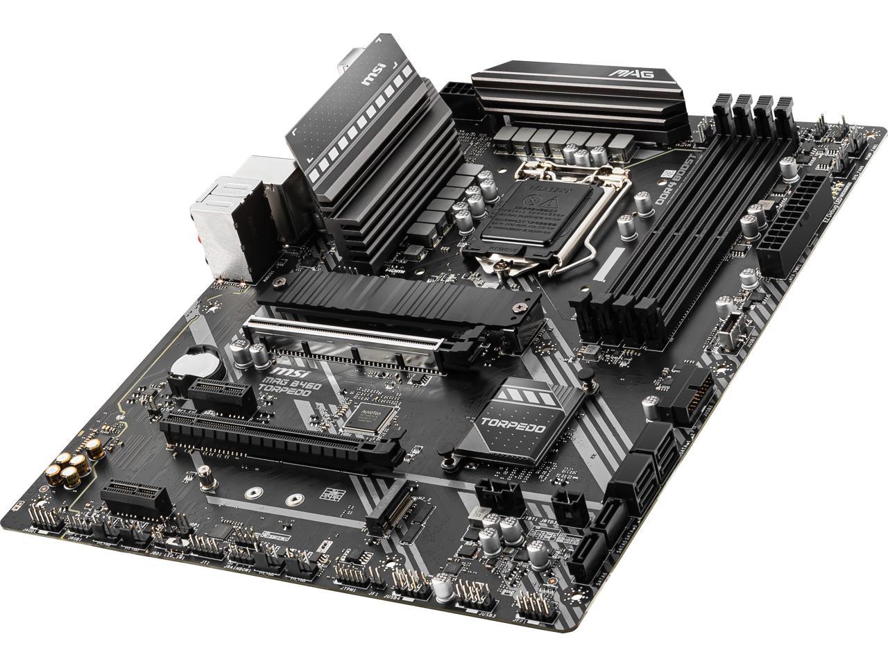 MSI MAG B460 TORPEDO LGA 1200 Intel B460 SATA 6Gb/s ATX Intel Motherboard