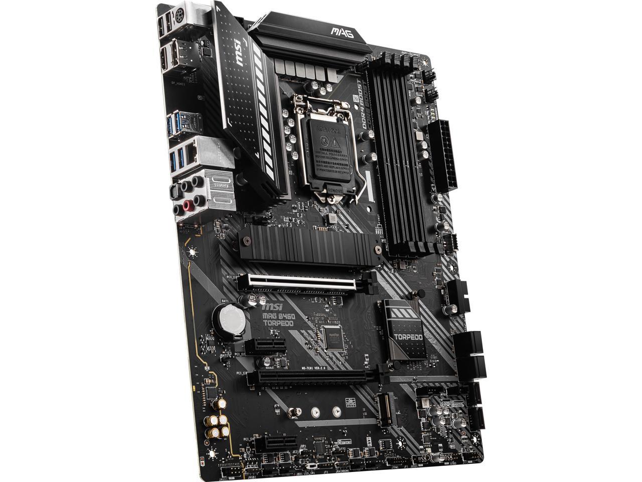 MSI MAG B460 TORPEDO LGA 1200 Intel B460 SATA 6Gb/s ATX Intel Motherboard