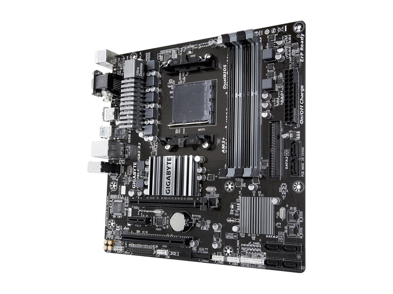 GIGABYTE GA-78LMT-USB3 R2 AM3+/AM3 AMD 760G USB 3.1 HDMI Micro ATX AMD Motherboard