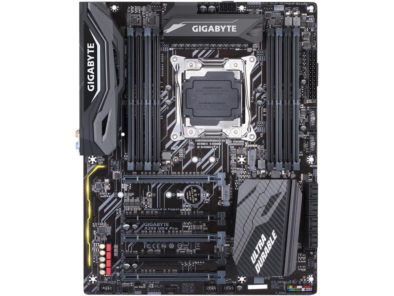 GIGABYTE X299 UD4 Pro LGA 2066 Intel X299 SATA 6Gb/s USB 3.1 ATX Intel Motherboard