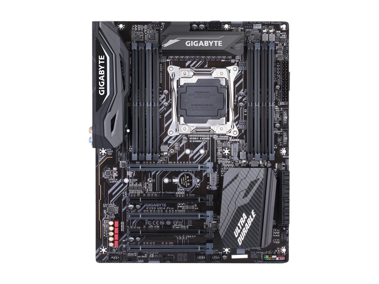 GIGABYTE X299 UD4 Pro LGA 2066 Intel X299 SATA 6Gb/s USB 3.1 ATX Intel Motherboard