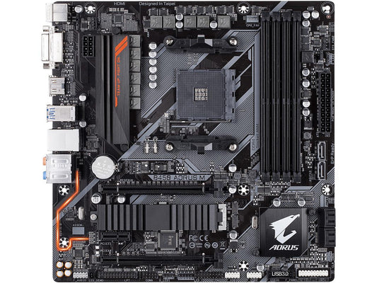 GIGABYTE B450 AORUS M AM4 AMD B450 SATA 6Gb/s Micro ATX AMD Motherboard