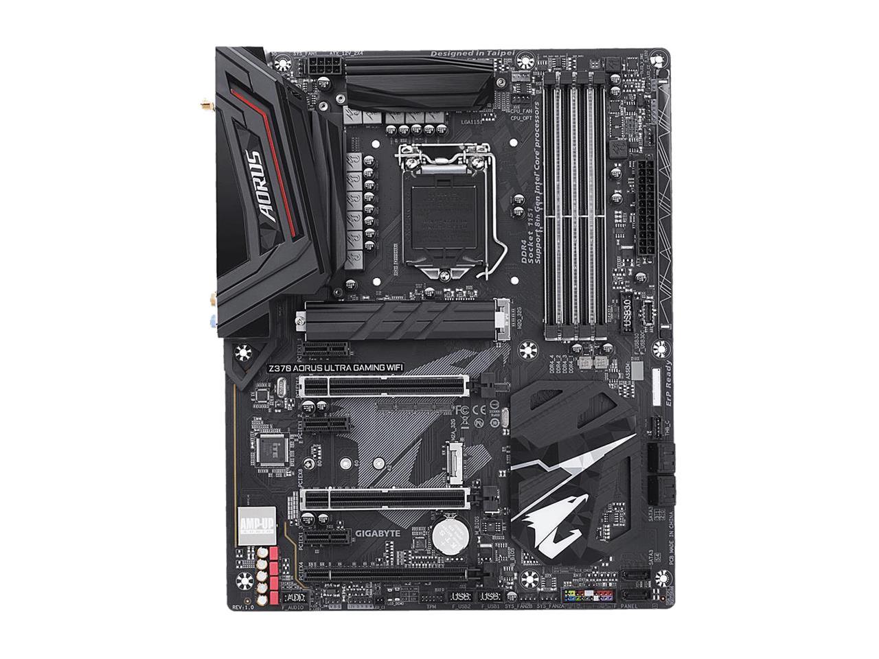 GIGABYTE Z370 AORUS ULTRA GAMING WIFI LGA 1151 (300 Series) Intel Z370 HDMI SATA 6Gb/s USB 3.1 ATX Intel Motherboard