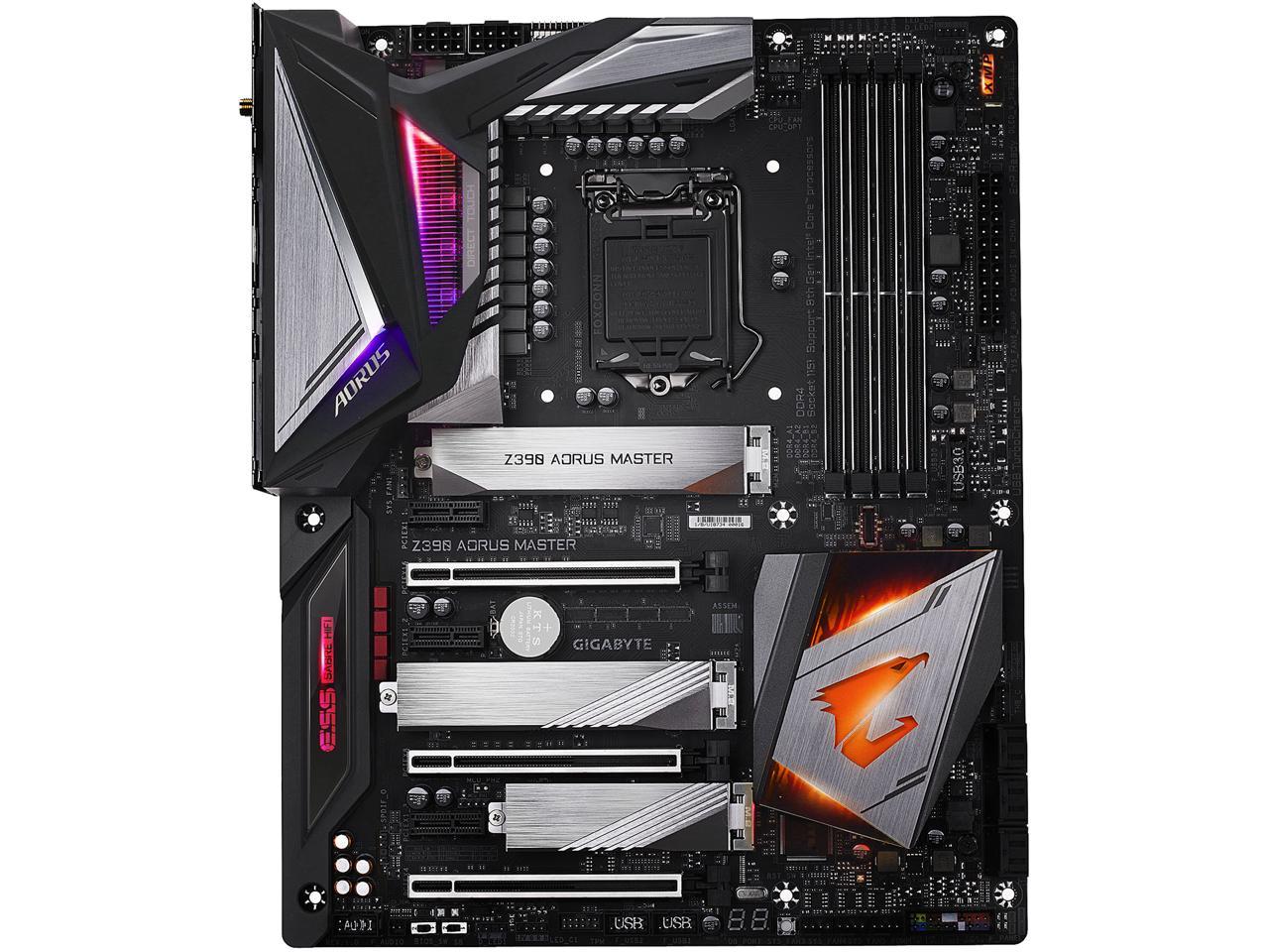 GIGABYTE Z390 AORUS MASTER LGA 1151 (300 Series) Intel Z390 SATA 6Gb/s ATX Intel Motherboard